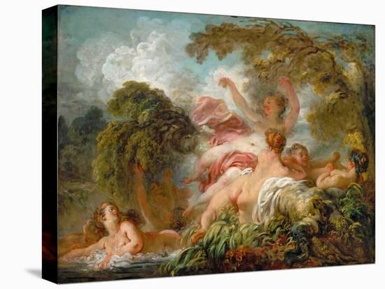 Bathers (Les Baigneuse)-Jean-Honoré Fragonard-Premier Image Canvas