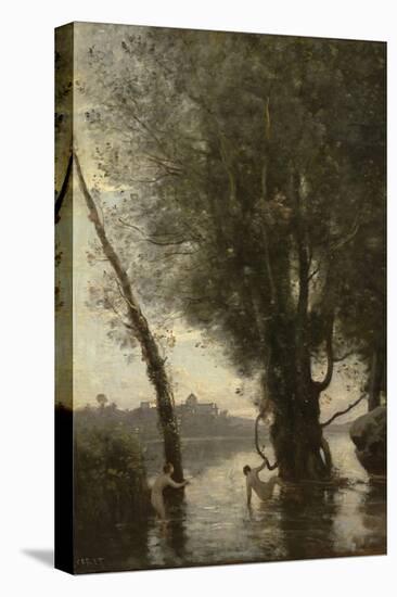 Bathers of the Borromean Isles, C.1865-70 (Oil on Canvas)-Jean Baptiste Camille Corot-Premier Image Canvas