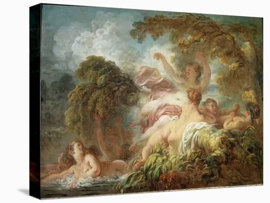 Bathers - Oil on Canvas, 18Th Century-Jean-Honore Fragonard-Premier Image Canvas