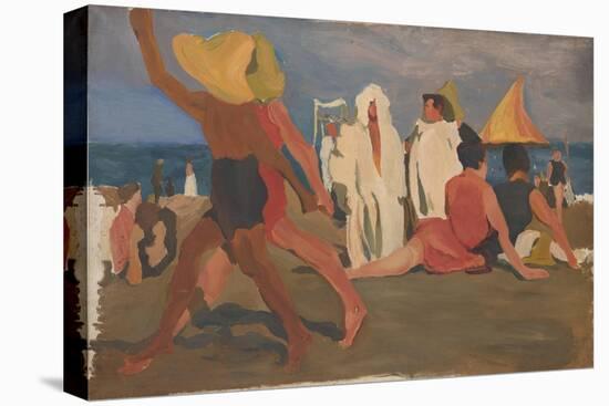 Bathers on the Lido, Venice (Serge Diaghilev and Vaslav Nijinsky on the Beac)-L?on Bakst-Premier Image Canvas