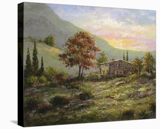 Bathford Cottage-Joe Sambataro-Stretched Canvas