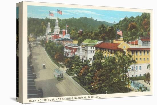 Bathhouse Row, Hot Springs, Arkansas-null-Stretched Canvas