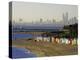 Bathing Boxes, Middle Brighton Beach, Melbourne, Victoria, Australia-David Wall-Premier Image Canvas