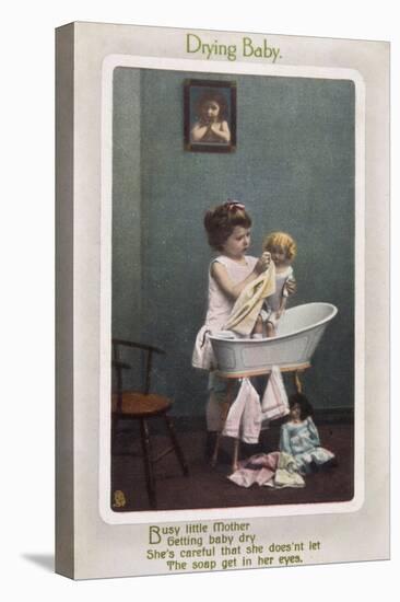 Bathing Dolly (Photo)-null-Stretched Canvas