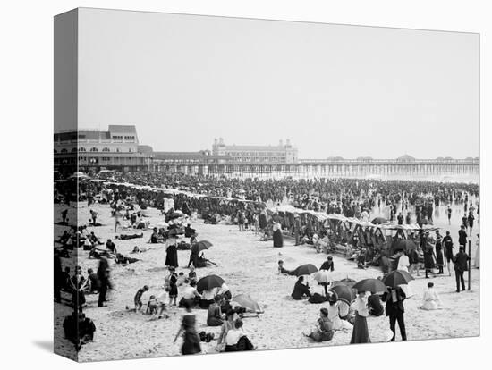 Bathing Hour, Atlantic City, N.J.-null-Stretched Canvas