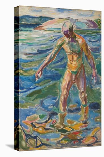 Bathing Man, 1918 (Oil on Canvas)-Edvard Munch-Premier Image Canvas