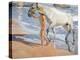 Bathing of a Horse. 1909-Joaquin Sorolla-Premier Image Canvas