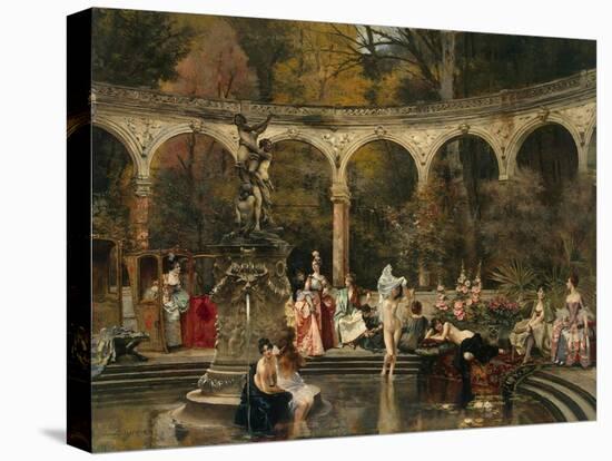 Bathing of Court Ladies in the 18th Century, 1888-Francois Flameng-Premier Image Canvas