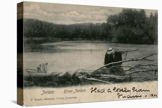 Bathing Place on the River Jordan, Palestine-null-Stretched Canvas