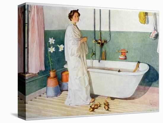 Bathroom Scene - Lisbeth, Pub. in 'Lasst Licht Hinin'-Carl Larsson-Premier Image Canvas