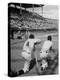 Batter Getting Ready for Pitch While Other Players are Waiting their Turn to Bat-Allan Grant-Premier Image Canvas