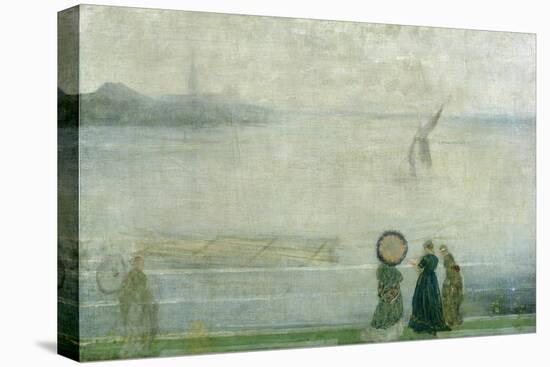 Battersea Reach from Lindsey Houses, C.1864-71 (Oil on Canvas)-James Abbott McNeill Whistler-Premier Image Canvas