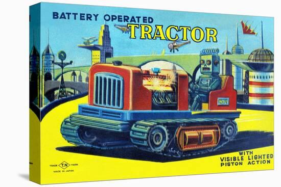 Battery Operated Tractor-null-Stretched Canvas