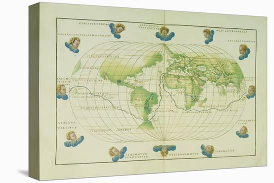 Battista Agnese: Portolan Atlas 10, Venice 1544. Depicting the Voyage of Magellan-null-Premier Image Canvas