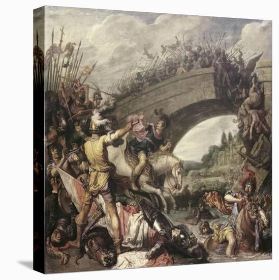 Battle at the Mulvian Bridge, 312 Ad-Pieter Lastman-Premier Image Canvas