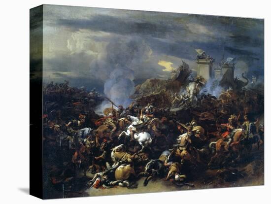 Battle Between Alexander and Porus, 326 BC-Nicolaes Berchem-Premier Image Canvas