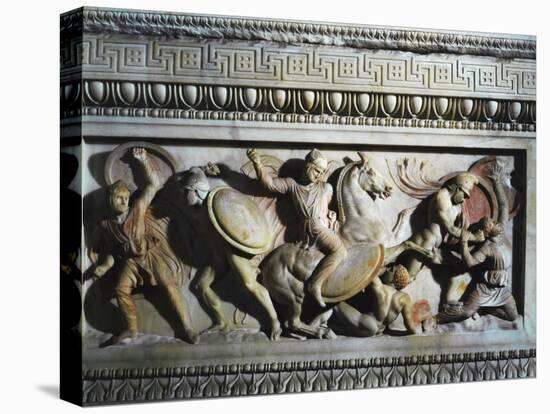 Battle Between Greeks and Persians, Relief, Alexander Sarcophagus-null-Premier Image Canvas