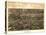 Battle Creek, Michigan - Panoramic Map-Lantern Press-Stretched Canvas