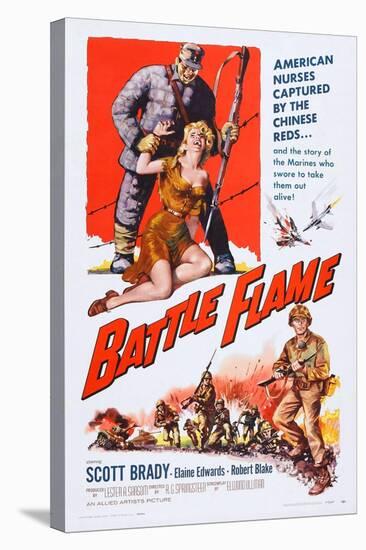 Battle Flame, Bottom Right: Scott Brady, 1959-null-Stretched Canvas