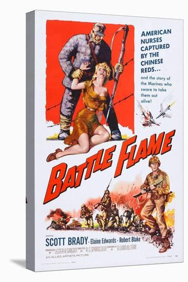 Battle Flame, Bottom Right: Scott Brady, 1959-null-Stretched Canvas