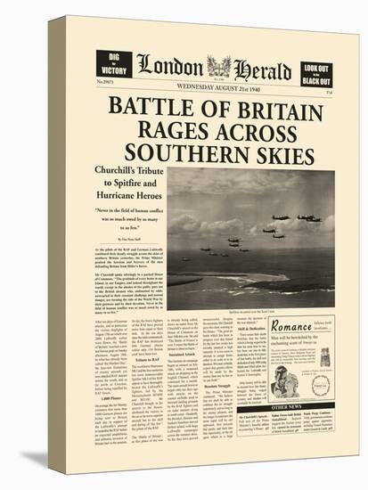 Battle Of Britain-The Vintage Collection-Stretched Canvas