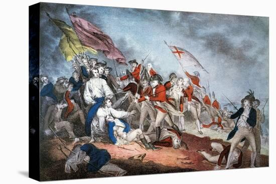 Battle of Bunker Hill, 1775-Currier & Ives-Premier Image Canvas