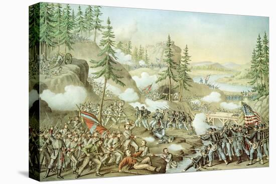 Battle of Chattanooga, 23rd November, 1863, Engraved by Kurz and Allison, 1888-null-Premier Image Canvas