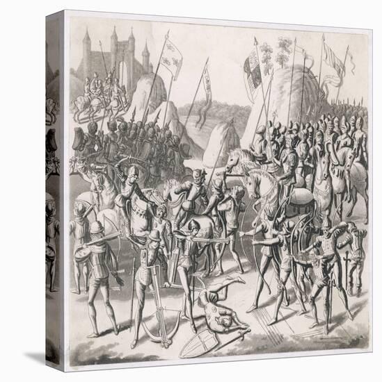 Battle of Crecy 1346-null-Stretched Canvas