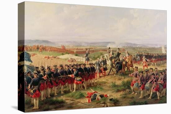 Battle of Fontenoy, 11 May 1745: The French and Allies Confronting Each Other-Felix Philippoteaux-Premier Image Canvas