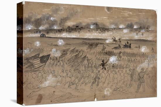Battle Of Fredericksburg-Alfred R. Waud-Premier Image Canvas