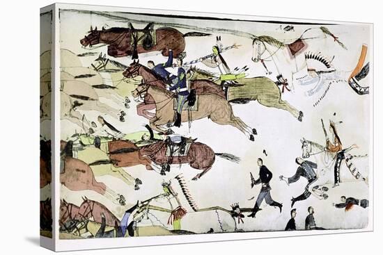 Battle of the Little Big Horn, Montana, USA, 25-26 June 1876-null-Premier Image Canvas
