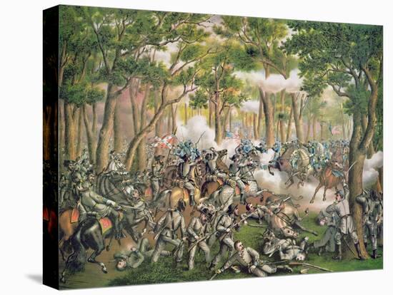 Battle of the Wilderness, May 1864, Engraved by Kurz and Allison, 1887-American School-Premier Image Canvas