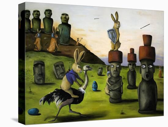 Battle over Easter Island-Leah Saulnier-Premier Image Canvas