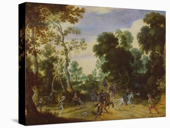 Battle Scene (Oil on Canvas)-Sebastian Vrancx-Premier Image Canvas