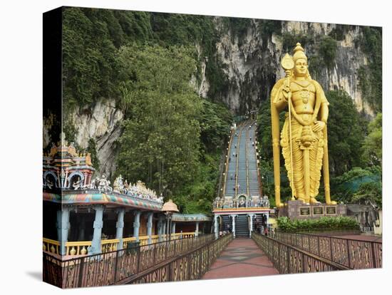 Batu Caves, Hindu Shrine, With Statue of Lord Muruguan, Selangor, Malaysia, Southeast Asia, Asia-Jochen Schlenker-Premier Image Canvas