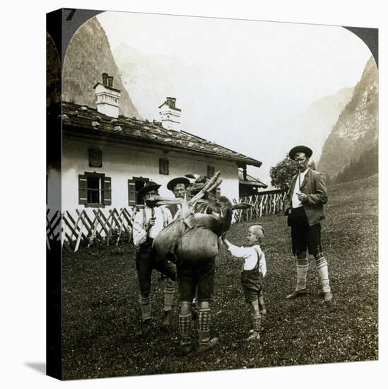 Bavarian Mountaineers, Germany-Underwood & Underwood-Premier Image Canvas