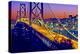 Bay Bridge at dusk, San Francisco, California, USA-null-Premier Image Canvas