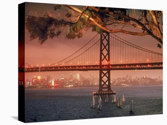Bay Bridge at Sunset-Ralph Crane-Premier Image Canvas