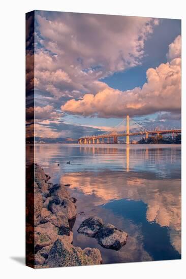 Bay Bridge Cloudscape, Oakland, California-null-Premier Image Canvas