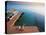 Bay Islands, Utila, Children Play on Jetty Outside Cafe Mariposa, Honduras-Jane Sweeney-Premier Image Canvas