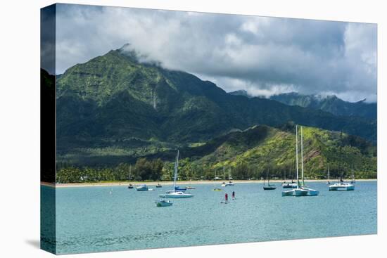 Bay of Hanalai on the Island of Kauai, Hawaii, United States of America, Pacific-Michael Runkel-Premier Image Canvas