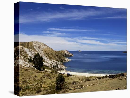 Bay on Isla del Sol, Lake Titicaca, Bolivia, South America-Simon Montgomery-Premier Image Canvas