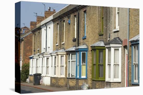 Bay Windows, Residential Street-Natalie Tepper-Stretched Canvas