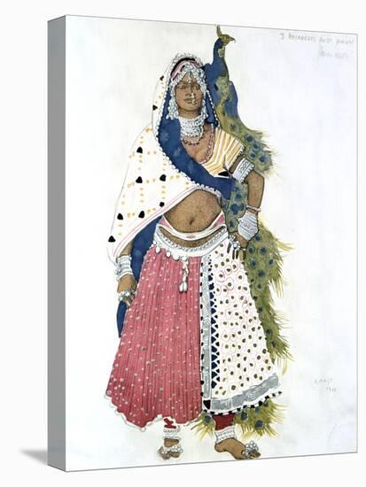Bayadere with Peacock, Ballet Costume Design, 1911-Leon Bakst-Premier Image Canvas