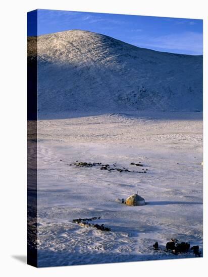 Bayan-Olgii Province, Yurts in Winter, Mongolia-Paul Harris-Premier Image Canvas