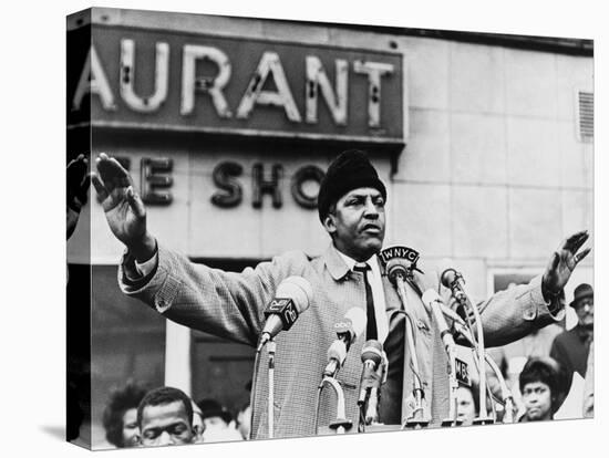 Bayard Rustin, Organizer of the 1963 March on Washington in 1965-null-Stretched Canvas