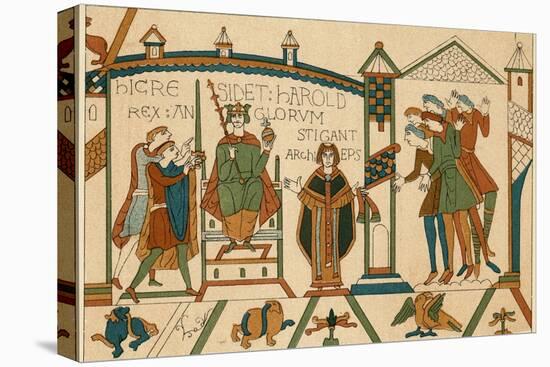 Bayeux Tapestry: Harold is Crowned King of England-null-Premier Image Canvas