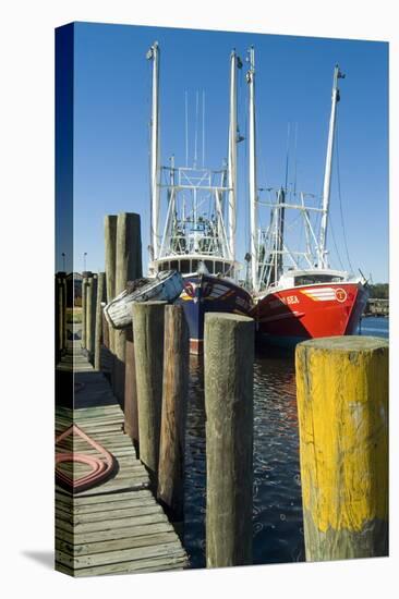 Bayou La Batre, Alabama - Jetty and Fishing Boats-Natalie Tepper-Stretched Canvas