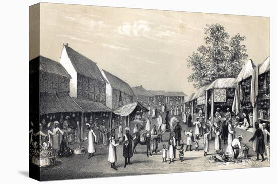 Bazaar at Cabul, in the Fruit Season, 1847-B Clayton-Premier Image Canvas