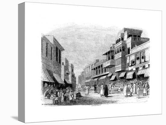 Bazaar in Bombay, India, 1847-Kirchner-Premier Image Canvas